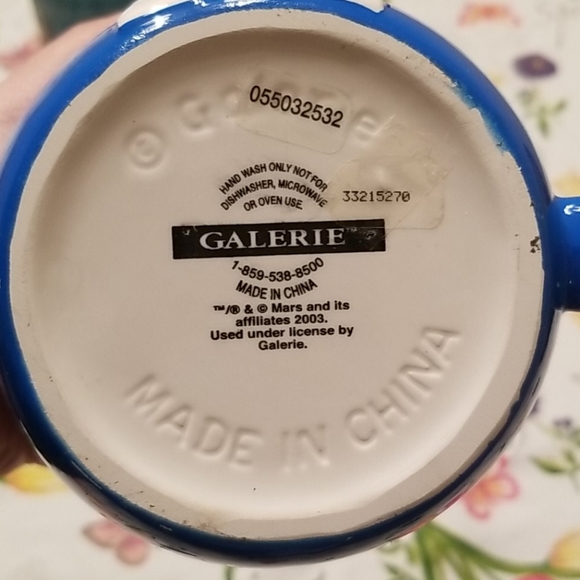 Vintage Blue M&M Vintage Coffee Cup Large EUC - Picture 5 of 5